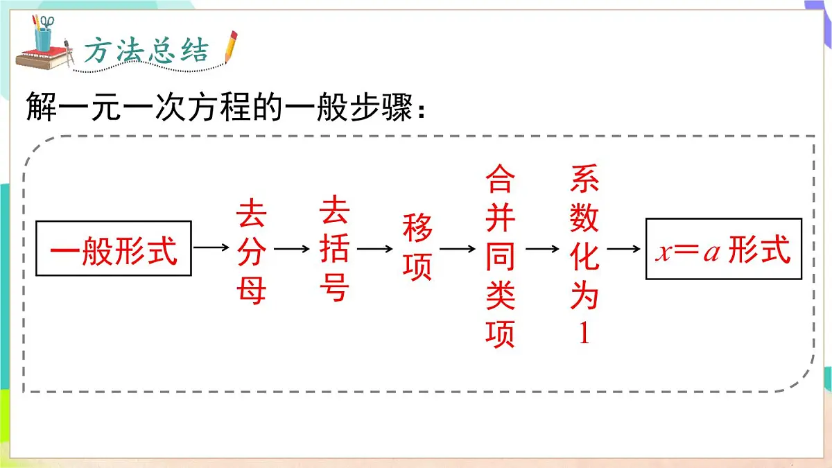 3.2 第3课时 去分母解一元一次方程第7页