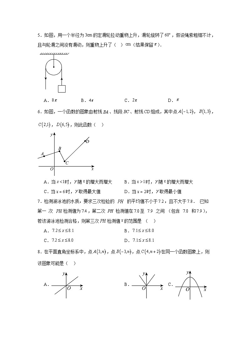2025年安徽省芜湖市九年级第三次模考数学试题（无答案）第2页