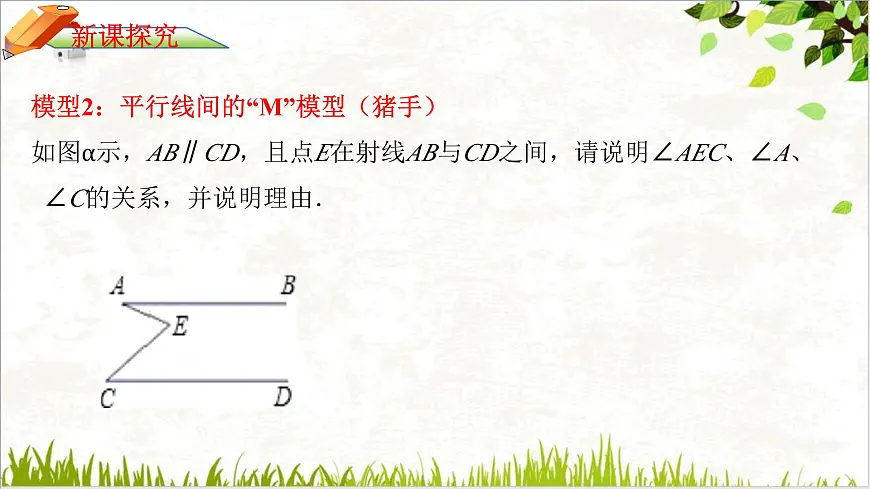 平行线中的拐点(拐角)问题专题课件 2024-2025学年人教版七年级数学下册第7页