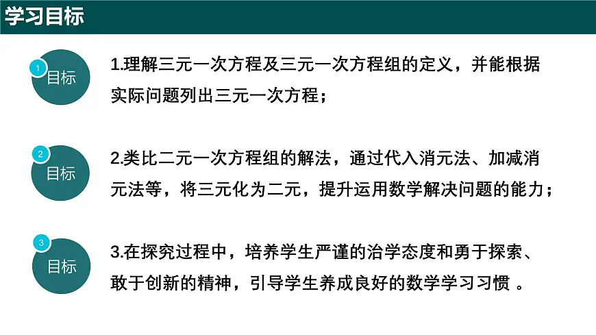 9.4 三元一次方程组（同步课件）-2024-2025学年六年级数学下册（沪教版五四制2024）第2页