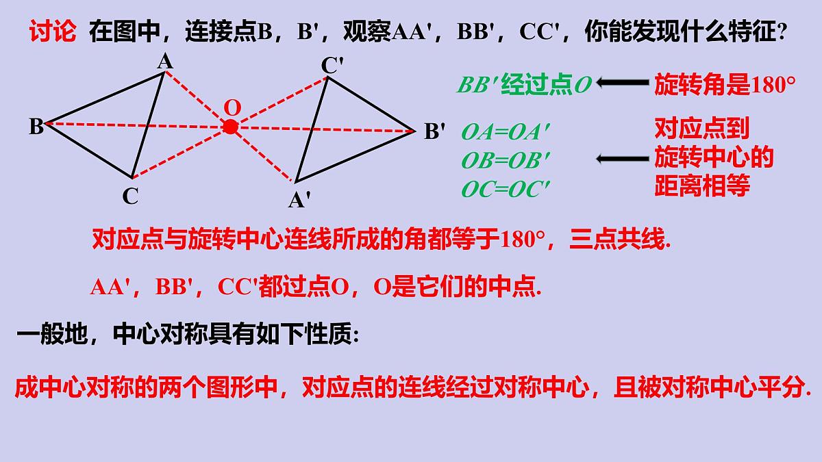 苏科版（2024）数学七年级下册 9.3 旋转 (3) 中心对称与中心对称图形-课件第6页