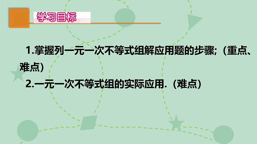 苏科版（2024）数学七年级下册 11.4.2 一元一次不等式组的应用（同步系列）-课件第2页