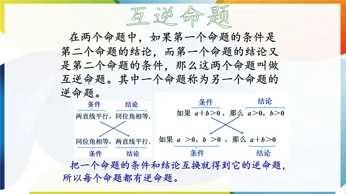 苏科版（2024）数学七年级下册 12.2 互逆命题-课件第5页