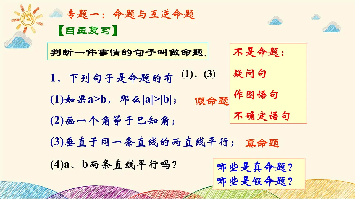 苏科版（2024）数学七年级下册 第12章 证明 小结与思考-课件第3页