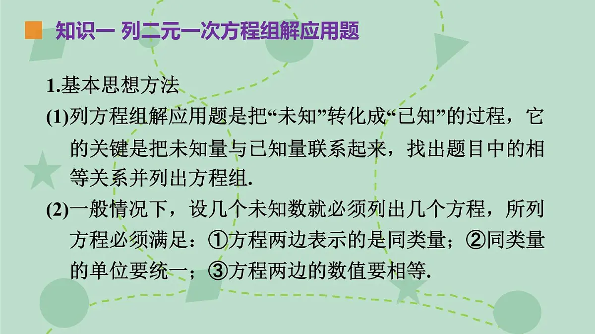 苏科版（2024）数学七年级下册 10.5.1 列方程组解应用题的常见题型（同步系列）-课件第6页