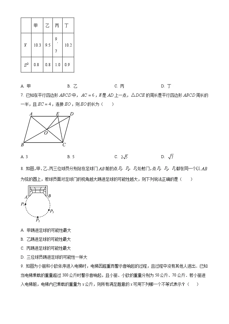 2025年贵州省贵阳市青岩贵璜中学中考一模数学试题（中考模拟）第2页