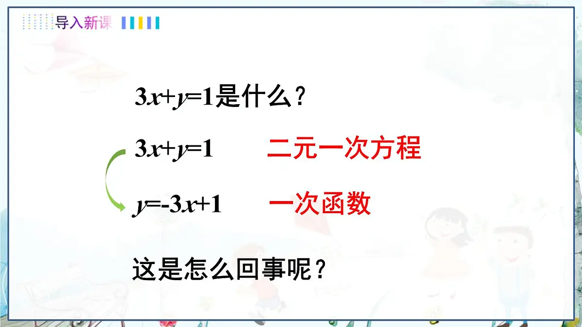 第1课时 一次函数与二元一次方程第3页