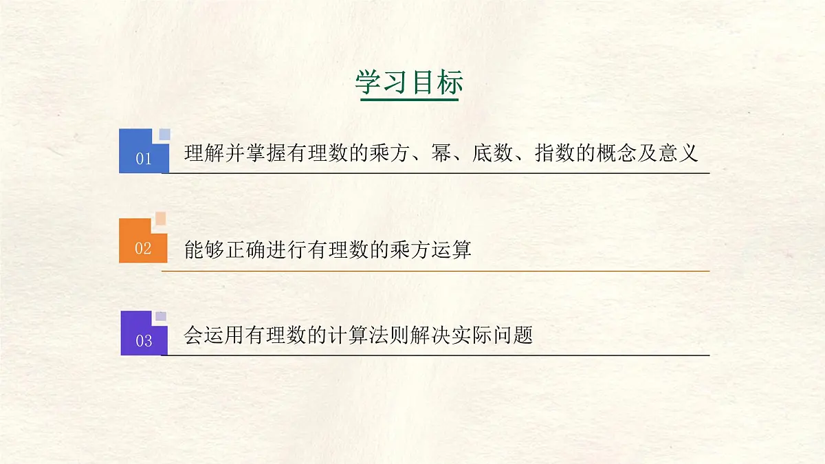 数学冀教版（2024）七年级上册 1.10 有理数的乘方 课件第2页