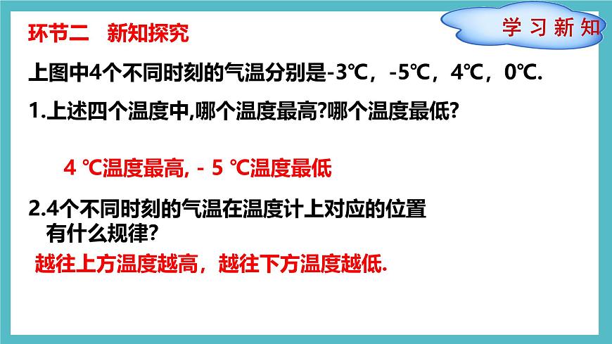 数学冀教版（2024）七年级上册 1.4有理数的大小 课件第5页
