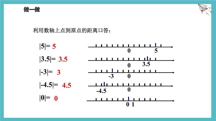 数学冀教版（2024）七年级上册 1.3绝对值与相反数 课件第6页