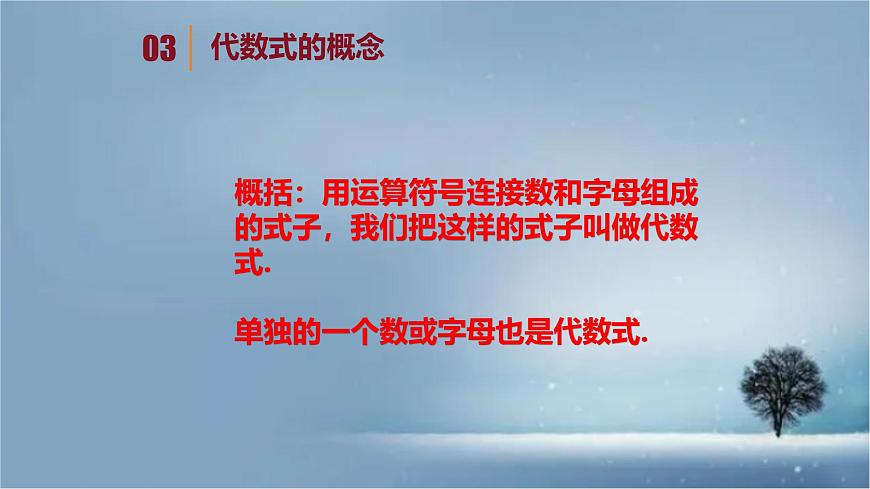 数学冀教版（2024）七年级上册 3.2 代数式 课件第5页