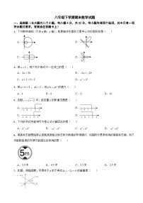 四川省成都市郫都区2025年八年级下学期期末数学试题及答案