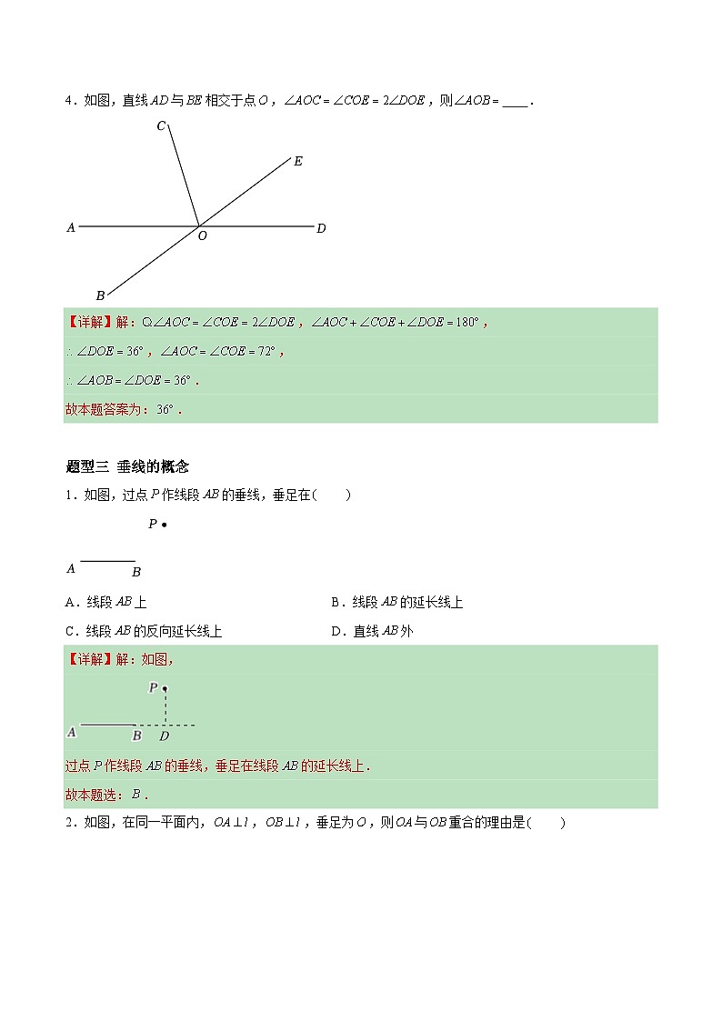 6.3 相交线 （5大题型提分练）（解析版）docx第3页