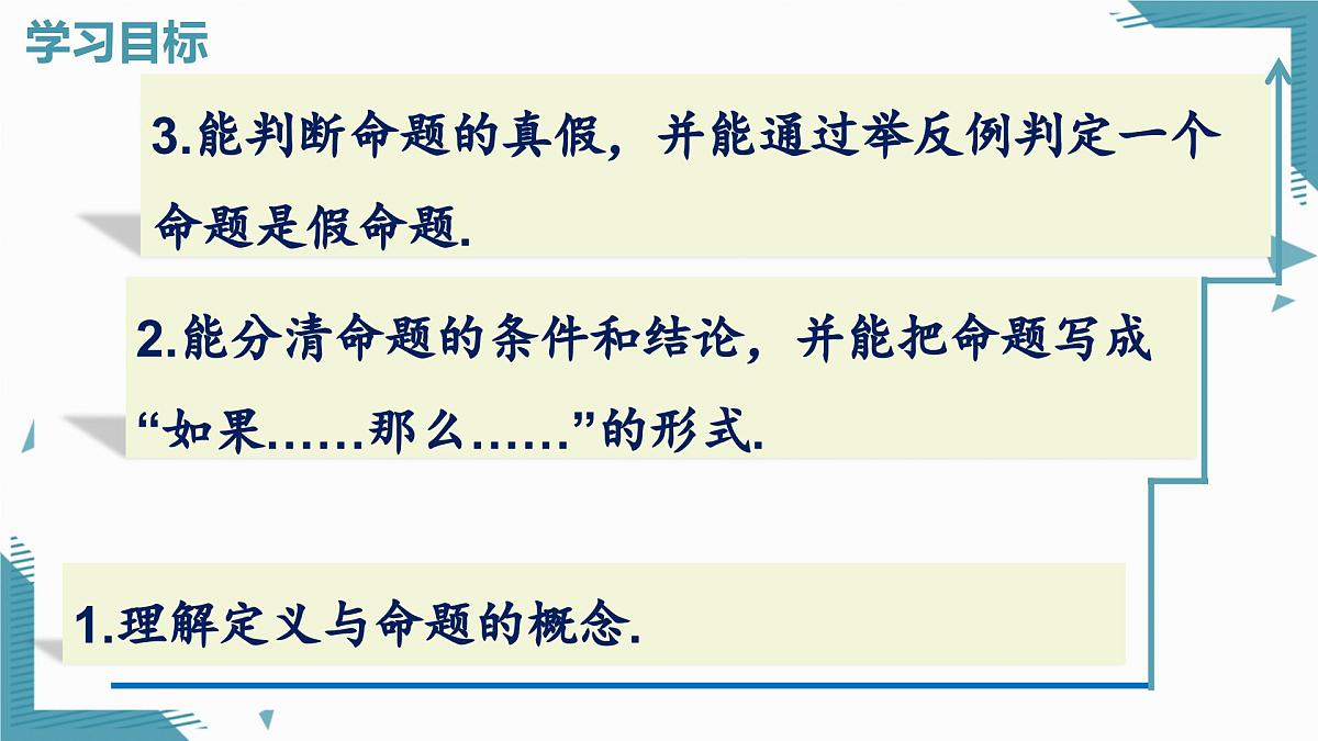 北师大版初中数学八年级上册第七章1认识证明（第2课时）课件第2页