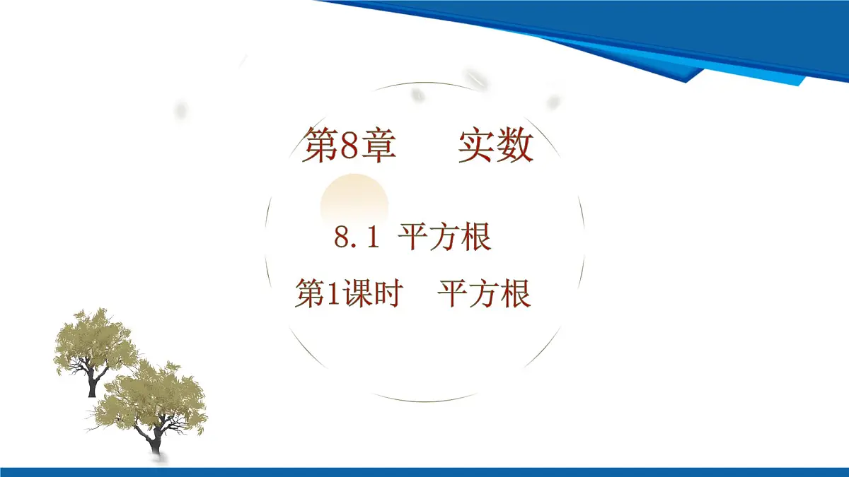 2025年春人教版数学七年级下册教学课件 8.1 平方根 第1课时 平方根第1页