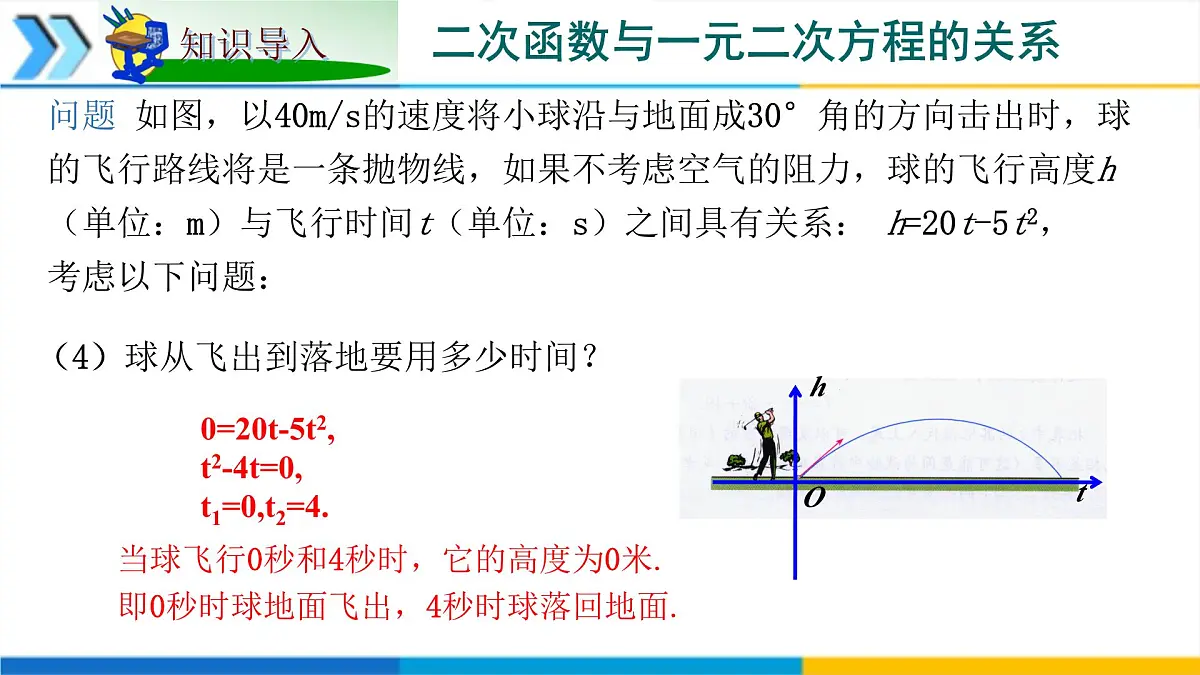 1.4二次函数与一元二次方程的联系 课件 2025学年湘教版九年级数学下册第6页