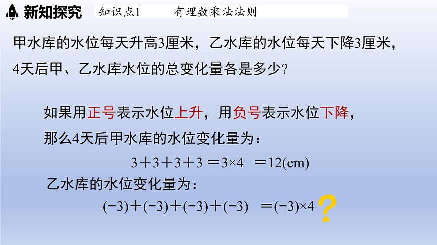 2.4+有理数的乘除运算（1）第1课时+有理数的乘法法则 课件 2025学年鲁教版六年级数学上册第4页