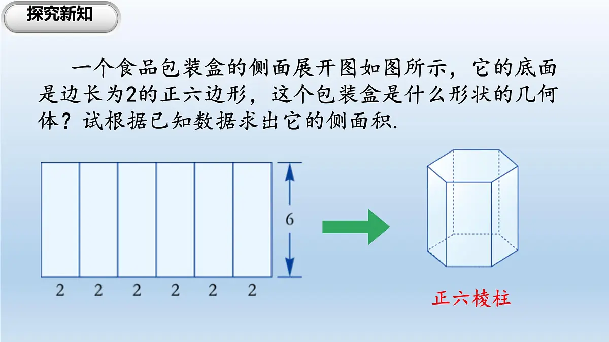 3.2 直棱柱、圆锥的侧面展开图 课件 2025学年湘教版九年级数学下册第8页