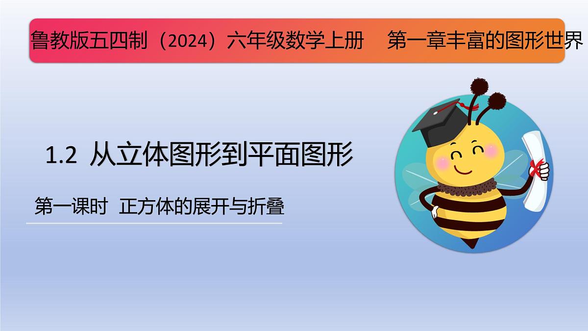 1.2从立体图形到平面图形第1课时课件 2025学年鲁教版（五四制）数学六年级上册第1页