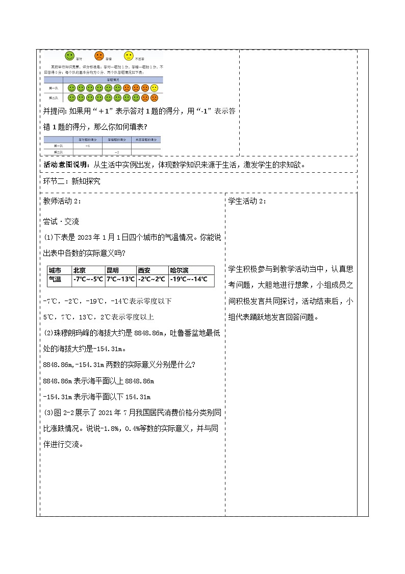 《2.1.1认识有理数》教学设计第2页