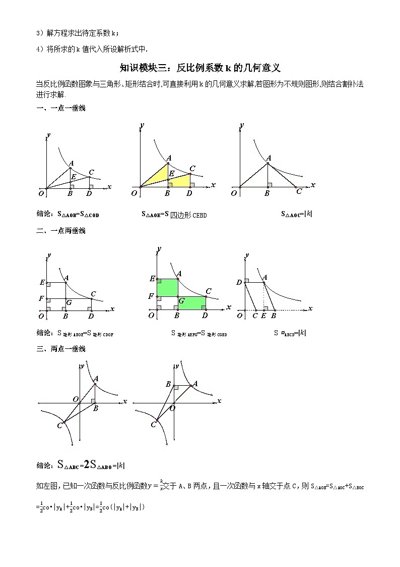 2025年中考数学专项复习讲义专题05  反比例函数(5大模块知识梳理+5大考点+3大易错点)原卷版第3页