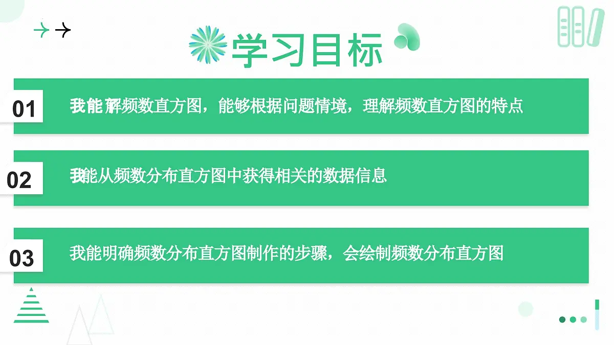 北师大版2024七年级上册数学 6.3数据的表示（第二课时频数直方图）课件第2页