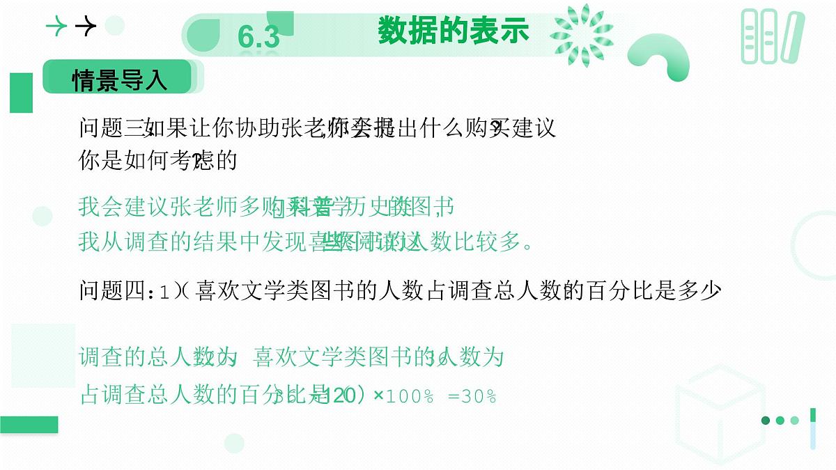 北师大版2024七年级上册数学 6.3数据的表示（第一课时扇形统计图）课件第7页