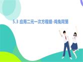 北師大版數(shù)學2024八年級上冊 第5章 3 應用二元一次方程組-雞兔同籠 PPT課件+教案+練習