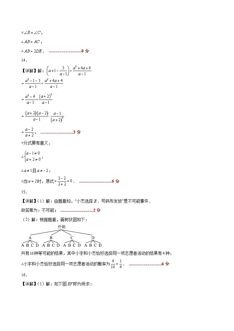 数学（江西卷）（参考答案及评分标准）第2页
