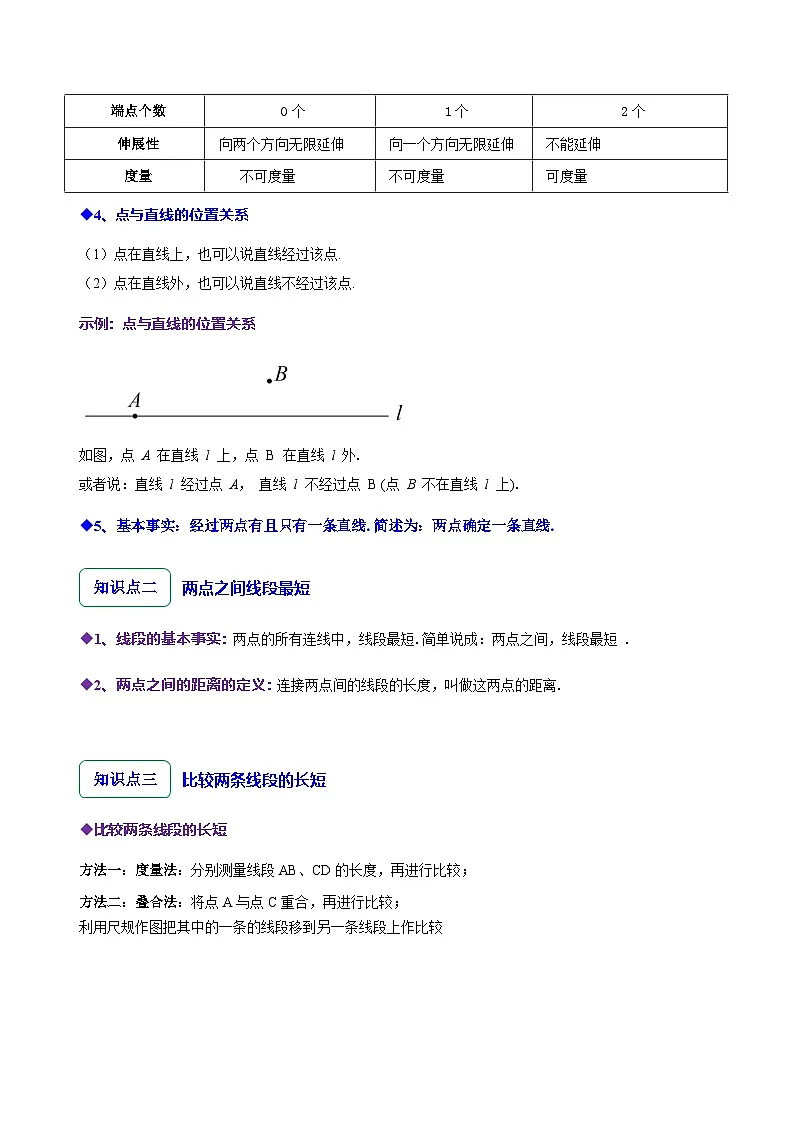 4.1线段、射线、直线（10大题型提分练）（原卷版）第2页