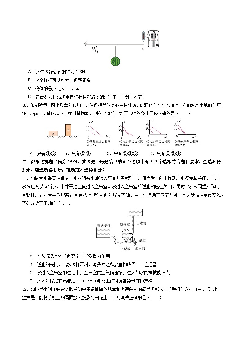 2025年中考数学第三次模拟考试卷：物理（青岛卷）（考试版）第3页