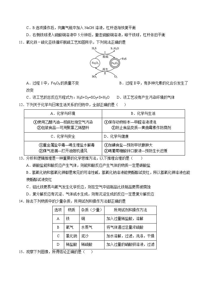 2025年中考数学第三次模拟考试卷：化学（重庆卷）（考试版）第3页