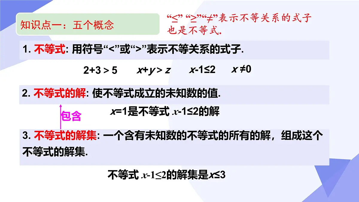 专题02+一元一次不等式与不等式组（6技巧+5新考向+3易错）2025学年七年级数学下学期期末考点大串讲 课件第5页