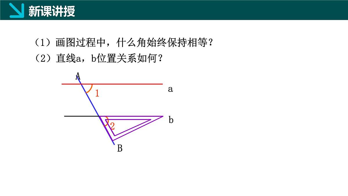 7.3+平行线（同步课件）2025学年七年级数学下册同步精品课堂（冀教版2024）第5页