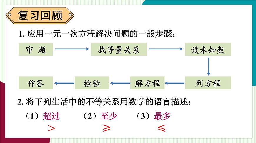 第2课时 一元一次不等式的实际应用第3页