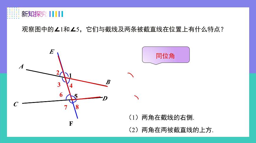 7.1.3两条直线被第三条直线所截（同步课件）-七年级数学下册（人教版2024）第5页