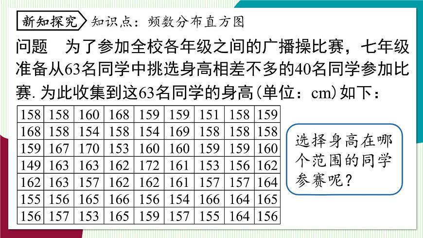 人教版数学（2024）七年级下册12.2直方图课时1 PPT课件第5页