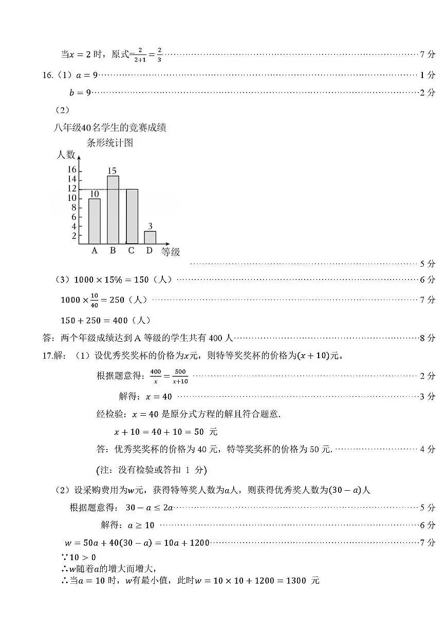 2025年深圳市34校联考三模数学答案第3页