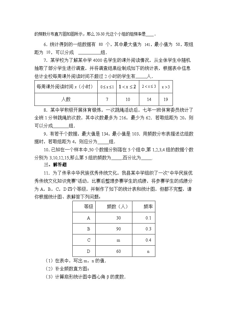 2025年青岛版数学七年级下册第2周周测（7.3）第2页
