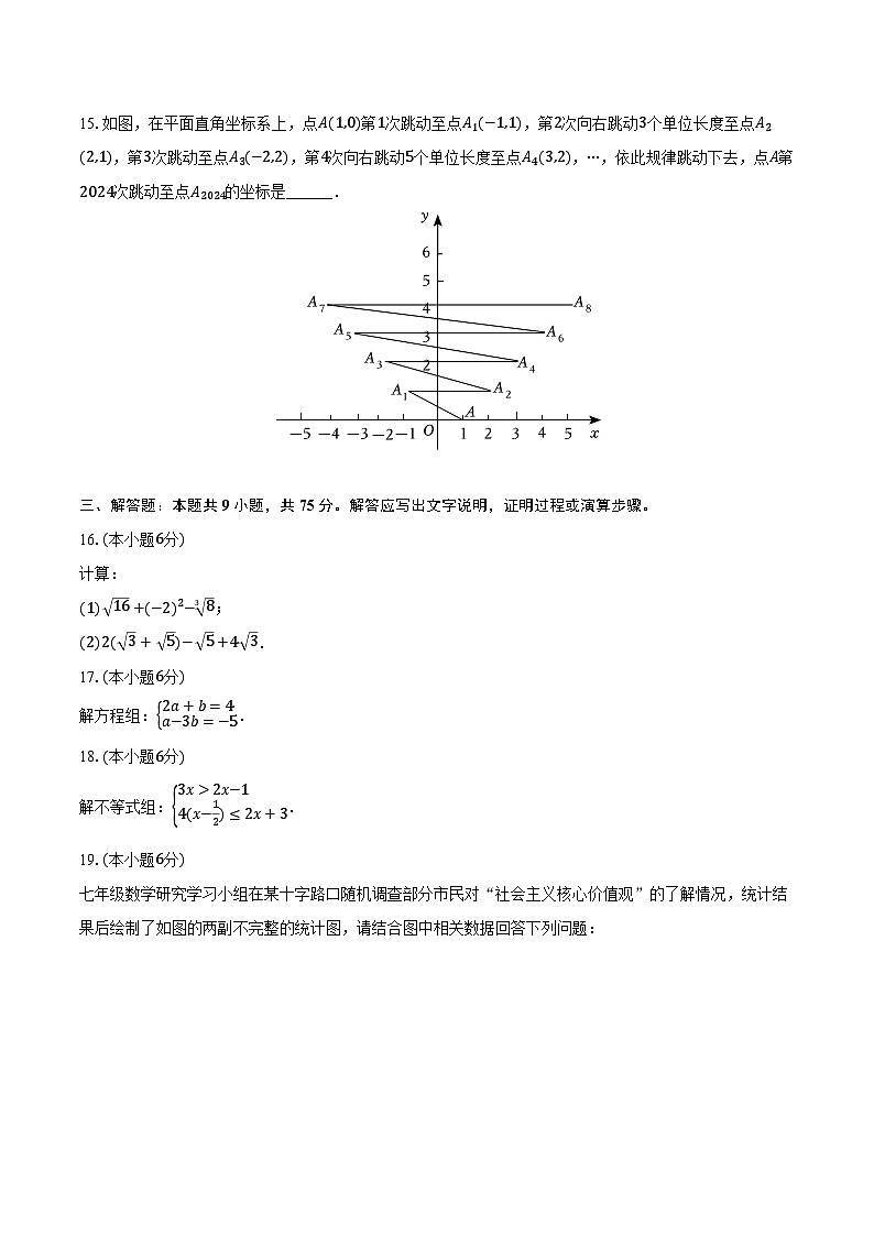 广东省汕尾市2023-2024学年七年级下学期7月期末考试数学试卷(含答案)第3页
