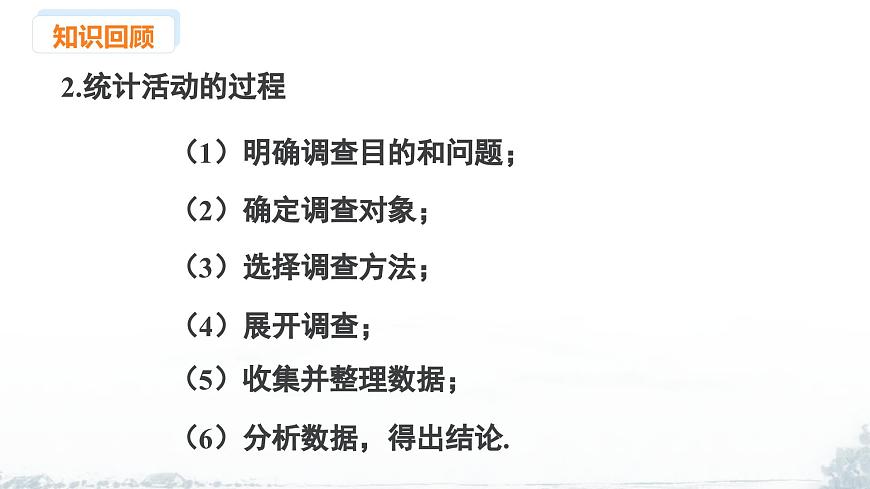 课件：新北师大版数学七上 第六章 数据的收集与整理 小结与复习第4页