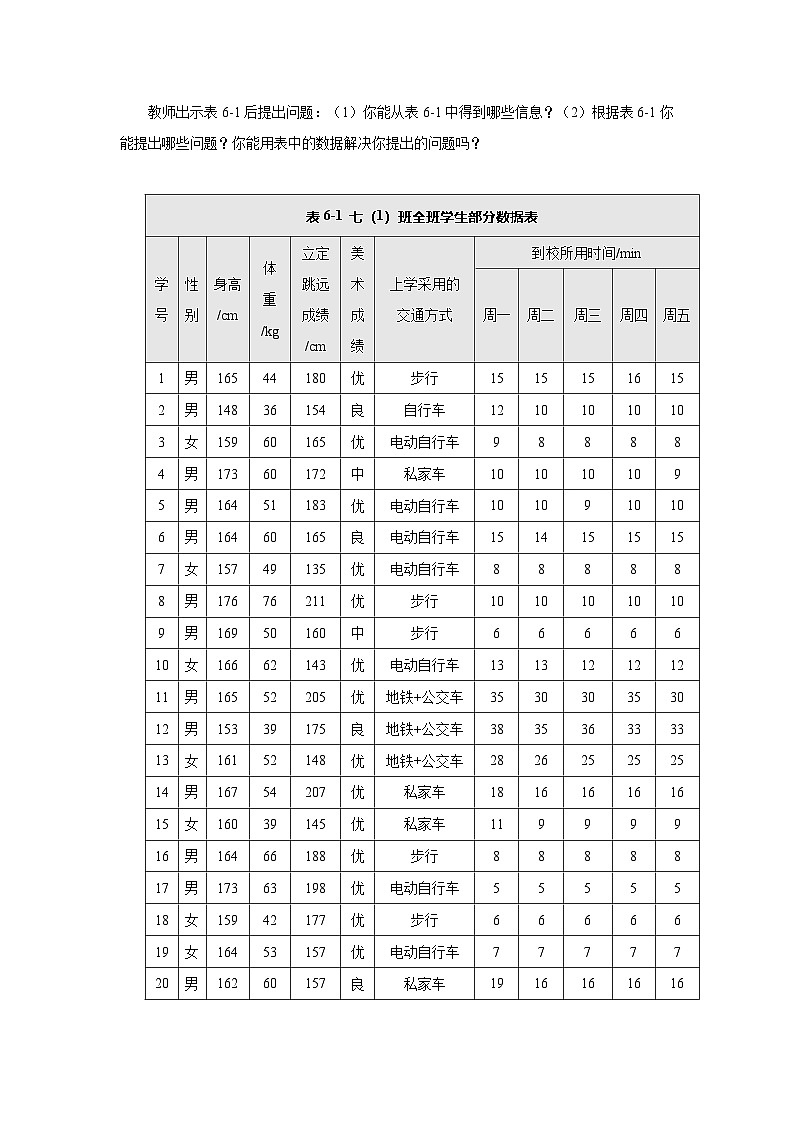 教学设计：新北师大版数学七上 6-1 丰富的数据世界第3页
