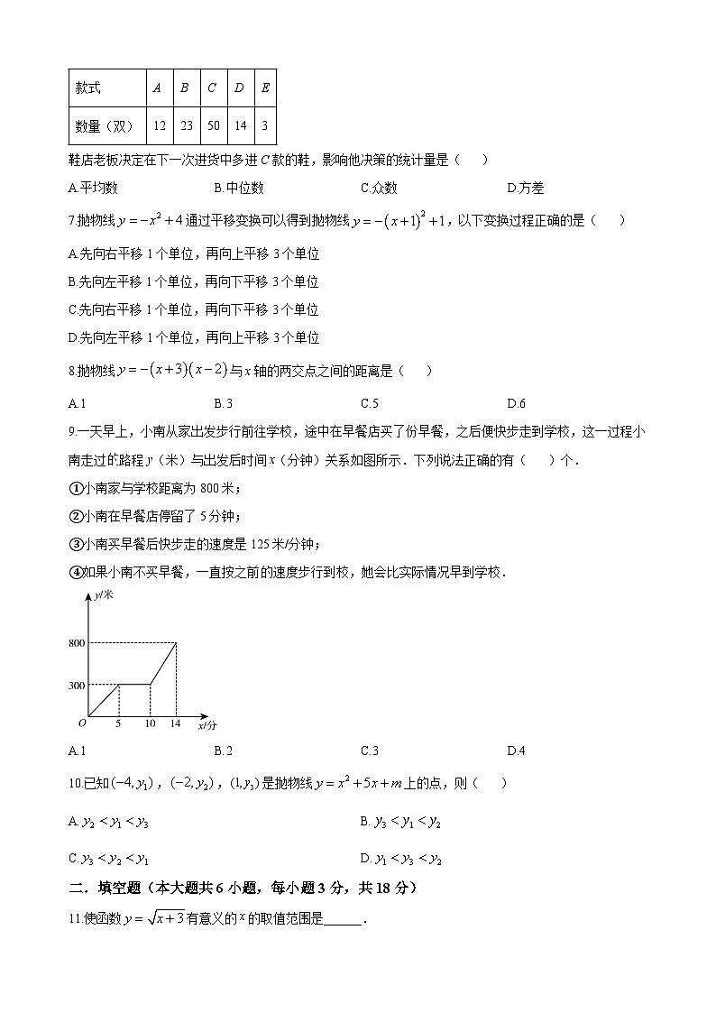 雅礼教育集团2023-2024学年八年级下学期期末数学试题第2页