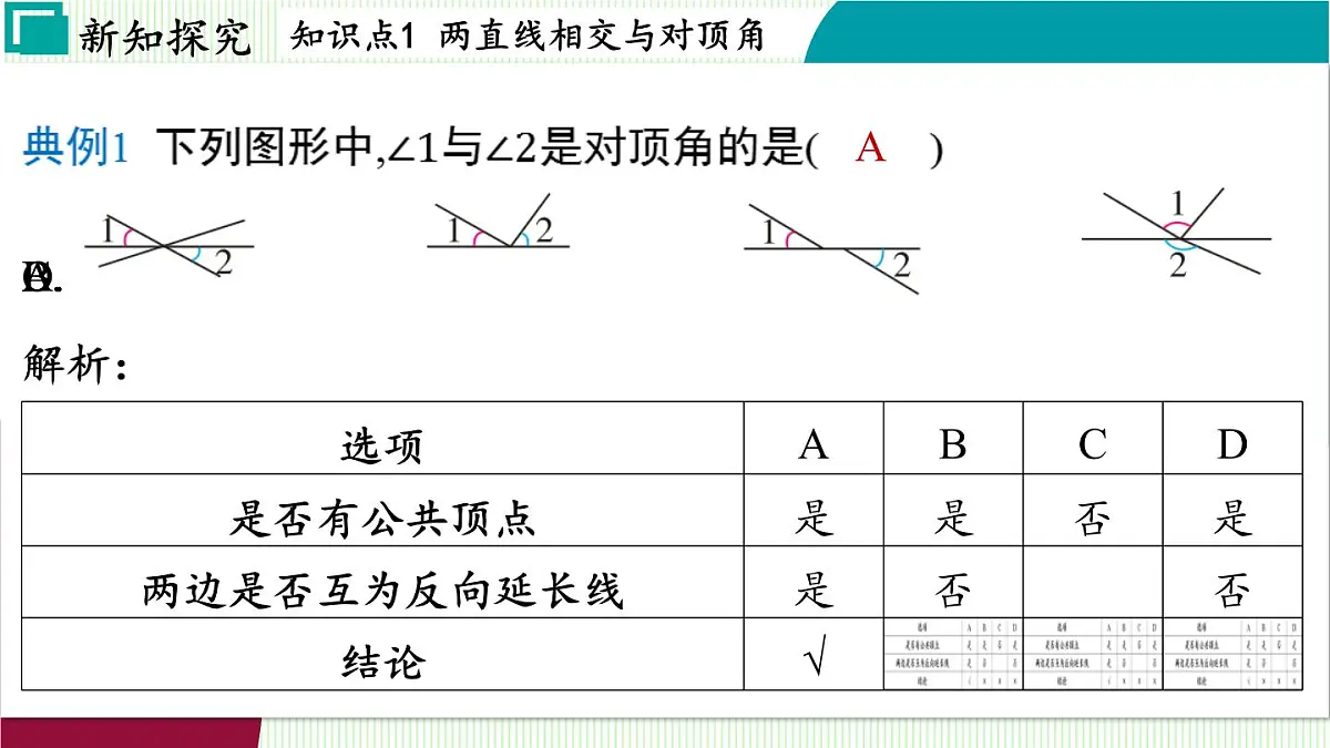 浙教版数学2024七年级下册 1.1 直线的相交 PPT课件第6页