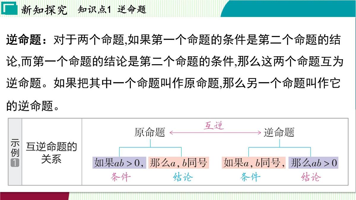 浙教版数学2024八年级上册 2.5 逆命题和逆定理 PPT课件第4页