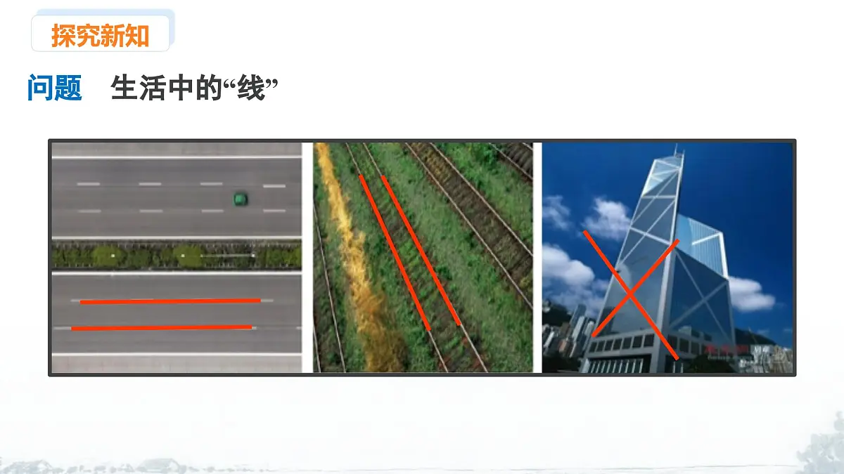 课件：新北师大版数学七下 2-1 课时1 两直线的位置关系及相关概念第3页