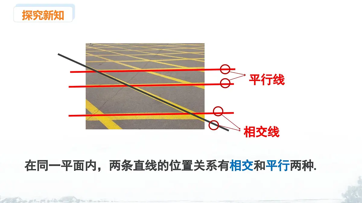 课件：新北师大版数学七下 2-1 课时1 两直线的位置关系及相关概念第5页