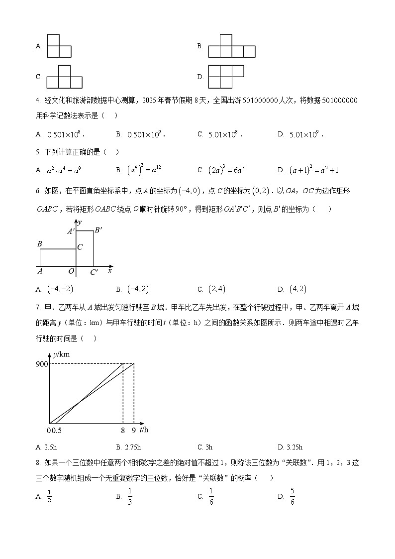 2025年湖北省武汉市中考数学模拟试卷 （中考模拟）第2页