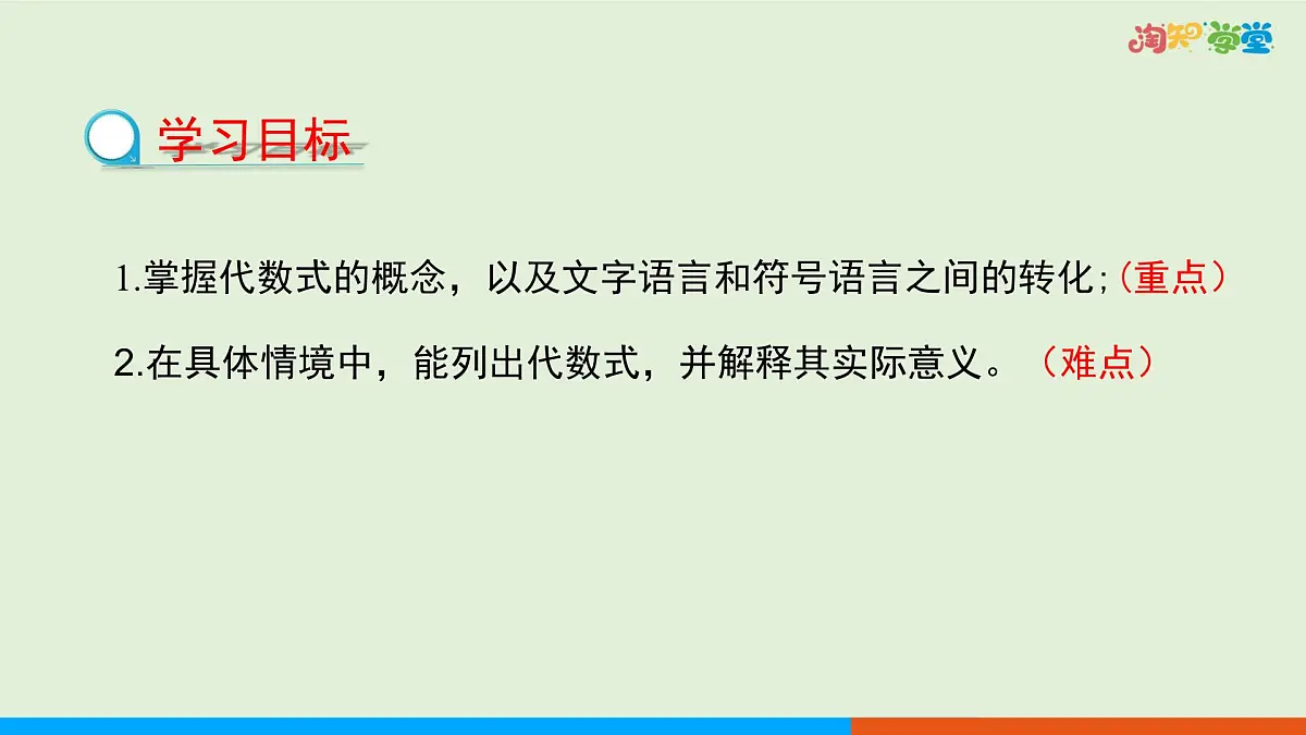 青岛版数学2024七年级上册 3.2代数式 PPT课件第2页