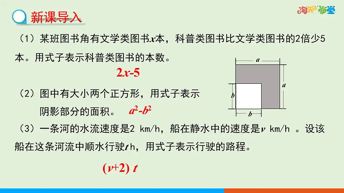 青岛版数学2024七年级上册 3.2代数式 PPT课件第3页